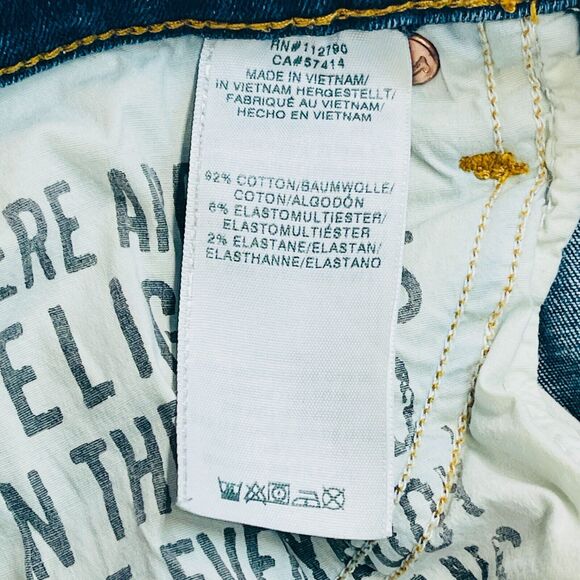 True Religion Halle Mid Rise Super Skinny Jeans Womens Size 27 Dark Wash Stretch - Picture 13 of 16